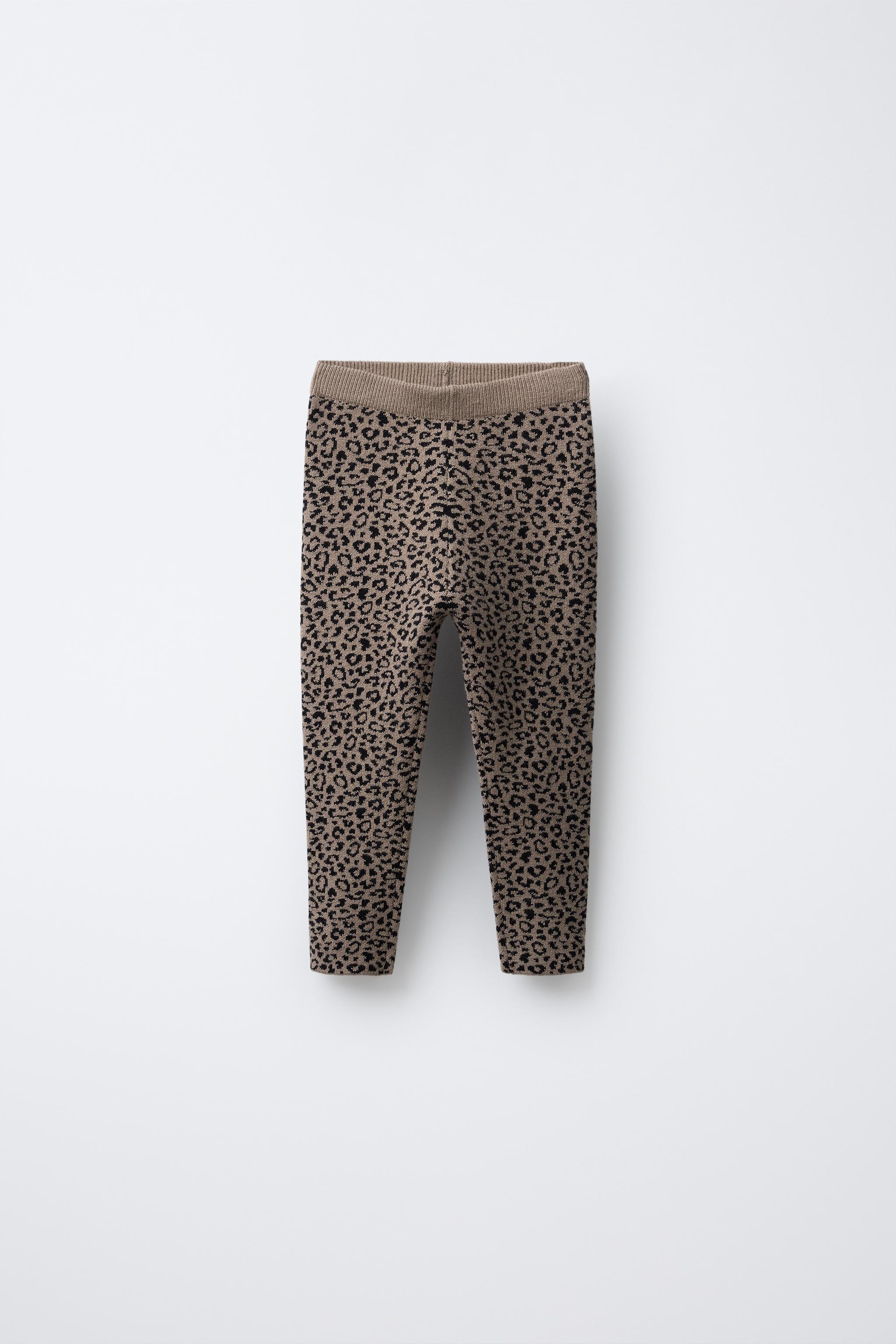 LEGGING EN MAILLE ANIMAL PRINT